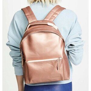 NEW Eastpak Orbit Sleek'r Backpack Pink Leather